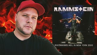 Rapper Reacts To 🤘Rammstein🤘 Waidmanns Heil Live rammstein [upl. by Ahseital]