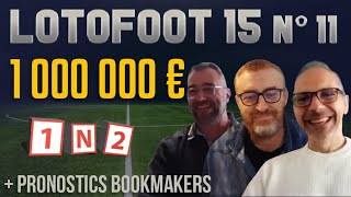 🎙️ PronoLive  Pronostics LotoFoot Pactole 1 000 000 € avec BrestOM amp ReimsLens  LF15 n°11 [upl. by Ayahsal]