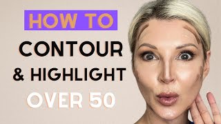 HOW TO CONTOUR amp HIGHLIGHT YOUR FACE  Beginner Friendly Tutorial ⎸ Over 50 [upl. by Coralyn]