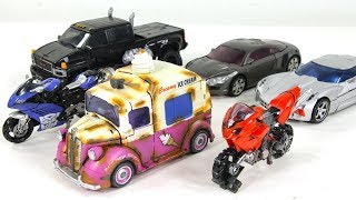 Transformers 2 Ice Cream Mudflap Skids Arcee Chromia Sideswipe Ironhide Sideways Vehicle Robot Toys [upl. by Bumgardner518]