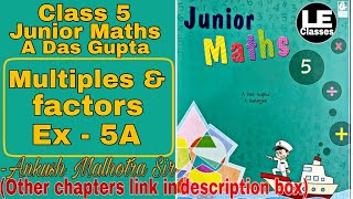 Multiples and Factors Ex5A Class 5 Junior maths  A Das Gupta class 5 junior maths unit 5 [upl. by Cathi]