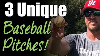 3 Unique Baseball Pitches AND how to throw them to GET BATTERS OUT [upl. by Beatty753]