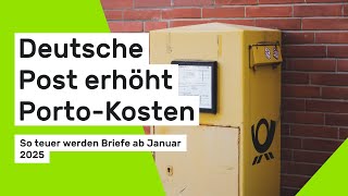 Deutsche Post erhöht Porto So teuer werden Briefe ab Januar 2025 [upl. by Asenej]