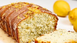 Super moist Lemon Poppy seed pound cake ready in less than 5 minutes [upl. by Aiuqram585]