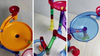 ASMR Video with jingle bells beads balls wooden toys marble run and other [upl. by Cutty]