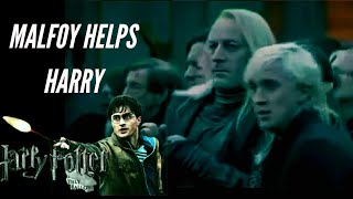 Malfoy helps Harry in the Battle of Hogwarts Deathly Hallows Part 2  Deleted scene Fan Edit [upl. by Boycie]