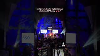 Singing Celine Dion Karaoke with a Live Band at an Orthodontics Conference SSO 2024 shorts [upl. by Mady]