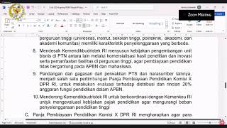 BREAKING NEWS  RDPU PANJA PEMBIAYAAN PENDIDIKAN KOMISI X DPR RI DENGAN PERGURUAN TINGGI SWASTA [upl. by Rehpotsihc]