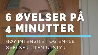 HJEMMETRENING  Enkel og supereffektiv kondis og styrkeøkt [upl. by Gabriel]