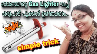 Gas Lighter വെച്ച് നൂറു കണക്കിന് പൂക്കൾ ഉണ്ടാക്കാംsimple craftflower making ideag crafts [upl. by Keane]