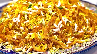 ZARDA PULAO  NARENJ PULAO  زرده پلو  نارنج پلو [upl. by Artemahs]