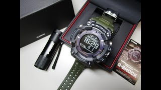 G Shock GPRB10001BER Rangeman OLIVE GREEN unboxing by TheDoktor210884 [upl. by Chavey595]