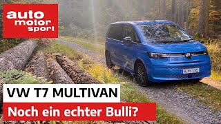 VW T7 Multivan 2021 Noch ein echter Bulli – Vorfahrt  auto motor und sport [upl. by Ppilihp339]