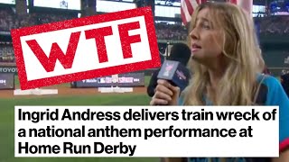 National Anthem Singer Gets DESTROYED After Performance At MLB Home Run Derby [upl. by Iago966]