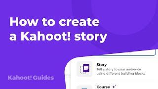 How to create a Kahoot story [upl. by Ahsikel395]