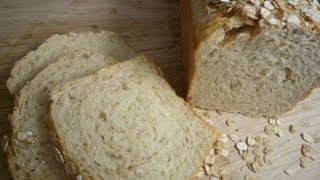 HonigButtermilchBrot mit Haferflocken HoneyButtermilk Oat Bread [upl. by Broderic]