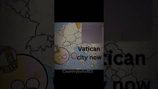 Vatican city now vs then countryballs vaticancity empire [upl. by Maxma]