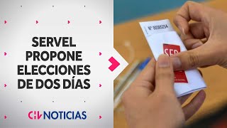 Por regreso del voto obligatorio Servel propone elecciones en dos días  CHV Noticias [upl. by Godewyn59]