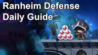 Ranheim Defense Guide  New Morass Daily  MapleStory [upl. by Etnuaed]