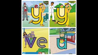 Letterland Alphabet Phonics Sounds amp Games  Digraphs and Trigraphs y y ve u [upl. by Aihsak]