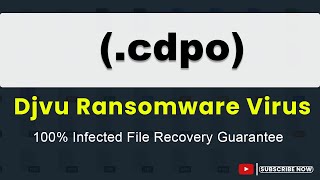 SOLVED  Cdpo cdpo Djvu ransomware virus  removal and decryption [upl. by Attelra]