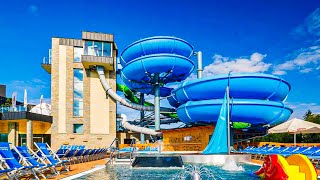 Waterslides at Chochołowskie Termy in Poland [upl. by Olivie]