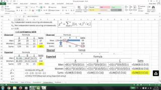 Chisquare Tests with Excel [upl. by Aliza456]