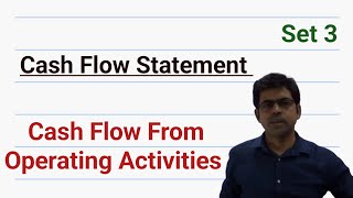 Cash Flow Statement Cash Flow From operating Activities Set 3 [upl. by Yelnikcm176]