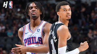 Philadelphia 76ers vs San Antonio Spurs  Full Game Highlights  April 7 2024  202324 NBA Season [upl. by Launamme]