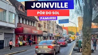 4K Pôr do Sol em JoinvilleSC Caminhada de Outono Sunset Walking Tour [upl. by Rives35]