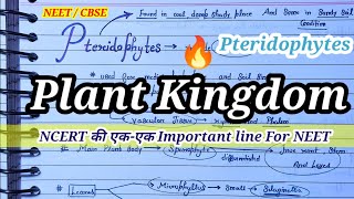 Pteridophytes Class 11th  Plant Kingdom  Class 11th NCERT Biology 🔥💯 [upl. by Oliva980]