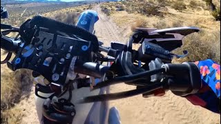 Hi desert loop on dual sport prepping for Baja 1000 Ironman [upl. by Anaiviv]