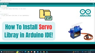 How to Install Servo library in Arduino IDE  technoesolution  arduinotutorials [upl. by Idid]