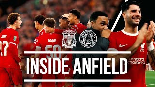 INSIDE ANFIELD Liverpool 31 Leicester City  BEST view of comeback win [upl. by Onaivlis]