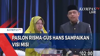 Simak Paslon RismaGus Hans Sampaikan Visi Misi di Debat Perdana Pilgub Jatim [upl. by Neddie]