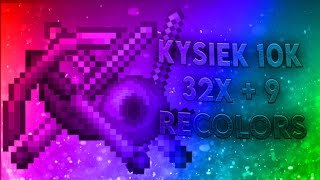 Kysiek 10K  9 Recolors MCBE PvP Texture Pack 120  FPS BOOST Best Mcpe PVP Pack ever [upl. by Aihsetal627]