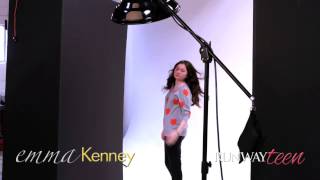 RUNWAY TEEN  Emma Kenney  Behind The Scenes [upl. by Egamlat253]