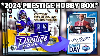 2024 PRESTIGE HOBBY BOX REVIEW 10 Numbered Football Cards [upl. by Crean]