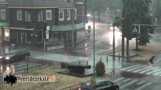 Noodweer in Weert [upl. by Nosnor]