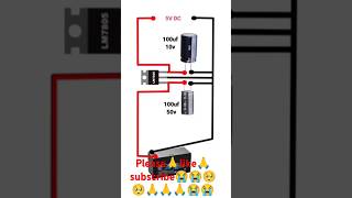 Voltage regulator input 12v output 5v 😱😱😲😲😯😯😱😱😱😱😱😱shortsfeed shorts viralvideo trending 😱😱😱😱😱😱😱😱 [upl. by Llerol]