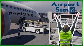 Airport Sim  First Look  Vagar Airport  Full Aircraft Turnaround Ground Services  Ep1 [upl. by Merrielle408]