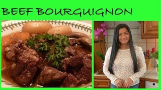 Filipino cooks French Beef Bourguignon  Recette de Boeuf Bourguignon Filipino living in France [upl. by Kunkle]