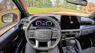 2024 Toyota Tacoma TRD Off Road  POV Driving Impressions [upl. by Aldarcie220]