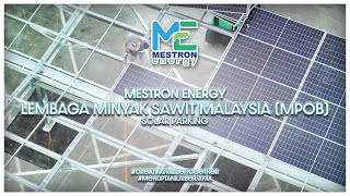 SOLAR Parking Installation by Mestron Energy at MPOB Kuantan [upl. by Casady]