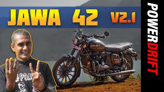 2021 Jawa Forty Two  First Ride Review  PowerDrift [upl. by Genie]