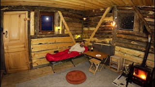 HIDING IN AN ABANDONED LOG CABIN FROM THE RAIN  NO ONE HAS LIVED HERE FOR 10 YEARS [upl. by Sproul]