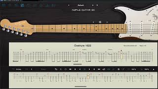 Malmsteen  Overture 1622 Backing Track with Tabs [upl. by Eldnik]