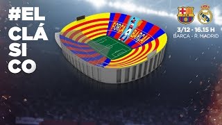 FC Barcelonas mosaic for El Clásico 201617 [upl. by Nylesoy]