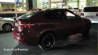 Hamann BMW X6 M  red at Dubai Mall [upl. by Ahsikyt]