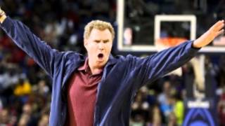 Will Ferrell Hits Cheerleader With Basketball At Pelicans [upl. by Yeaton]